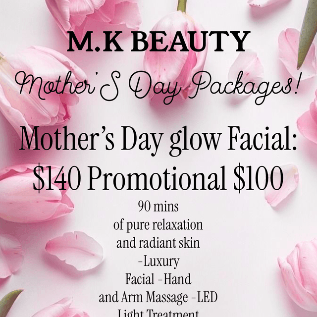 Mothers Day Glow Facial at M.K Beauty in Milford, IL